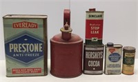 Vintage Automotive Can Lot & More / Oil Can