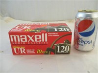 10 cassettes audio Maxell UR 120