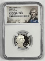 2022-S Jefferson Nickel Proof NGC PF69 UCAM