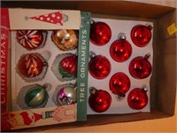 2 Packages of Vintage Xmas Balls