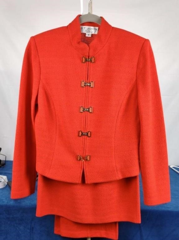 St John's Knit Orange Jacket, Pants & Skirt
