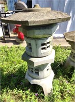 Large Cement Pagoda Lantern
