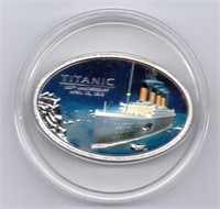 2012 Cook Islands $5 Silver Titanic Coin