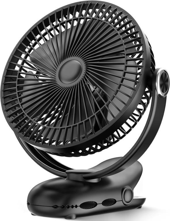 BUTEEST 10000mAh Clip on Fan, 8-Inch Rechargeable