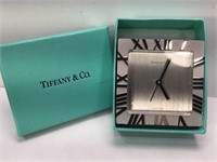 Tiffany & Co. Swiss Made Desk Clock with box and