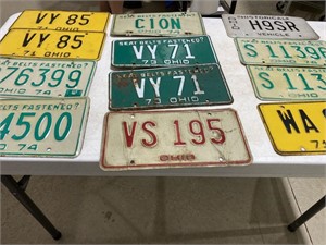 1970s Ohio license plates