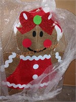 33"H Light Up Gingerbread Couple