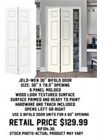 Jeld-Wen 30" Bifold Door