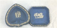 2 Small Wedgwood Jasperware Trinket Trays