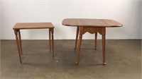 Two Maple side tables