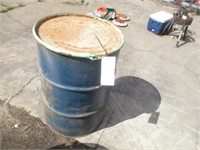 Metal 55gal barrel w/lid