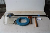 Fishing Tape, 2 Hammers, Face Shield,