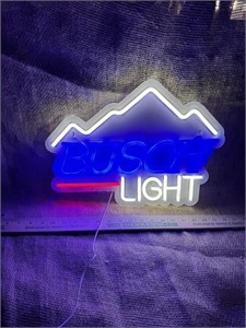 17"x12" Busch Light LED Neon Style Sign, Works