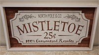 Wood Mistletoe sign