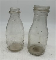 Vintage Glass Bottles - Hazle Milk & Ice Cream