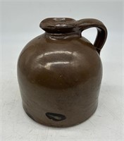 Antique Brown Glazed Stoneware Pitcher