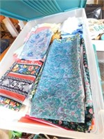 3) Containers of quilting Fabric