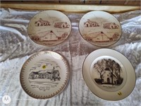 Lot of 4 world wide art studio collector plates