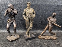 Bronze Tone Sport Figures