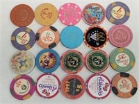 20 Reno Nevada Casino Chips