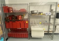 Metal Shelving Units, 48x18x74in 
*contents not