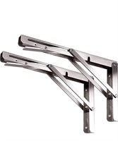 Toirxarn 24” Heavy Duty Folding Shelf Brackets