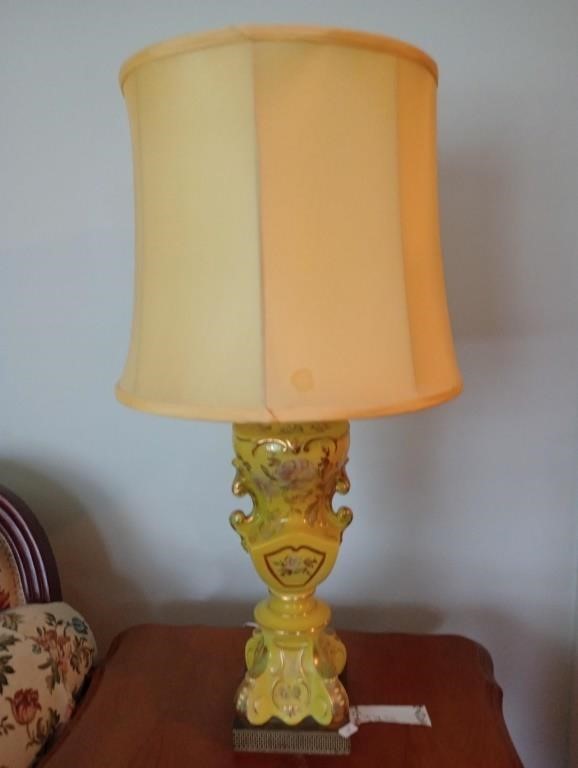 Pair of amazing vintage ceramic lamps, French