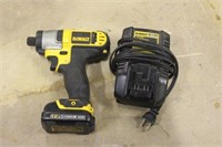 DEWALT IMPACT WITH CHARGER, WORKS PER SELLER