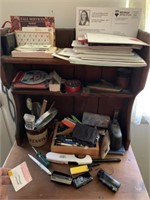 Pencils, Lighters, Misc Items on Cabinet