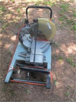 RIGID COMMERCIAL CHOP SAW. PORTABLE TABLE  WORKS