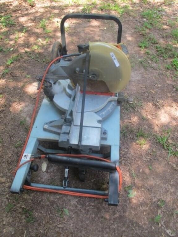 RIGID COMMERCIAL CHOP SAW. PORTABLE TABLE  WORKS