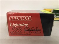 500 ROUNDS FEDERAL 22LR 40GR