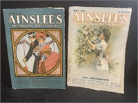 Two Ainslees Magazines April and May 1907