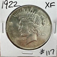 1922 Peace Dollar - XF