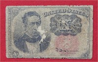 1874 US Fractional Currency 10 Cents