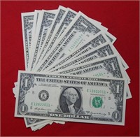 (20) Federal Reserve Star Notes Crisp