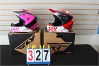TWO(2) FLY RACING ADULT SMALL HELMETS
