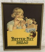 Framed Butter-Nut Bread Advertising Sign