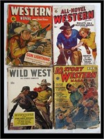 LOT OF 4 1940'S WESTERN STORIES MAGAZINES