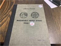 Roosevelt Head Dime Book & Coins