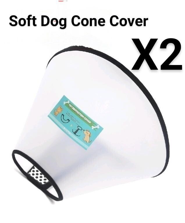 Lot of 2 Soft Dog Cone Cover Retail $40