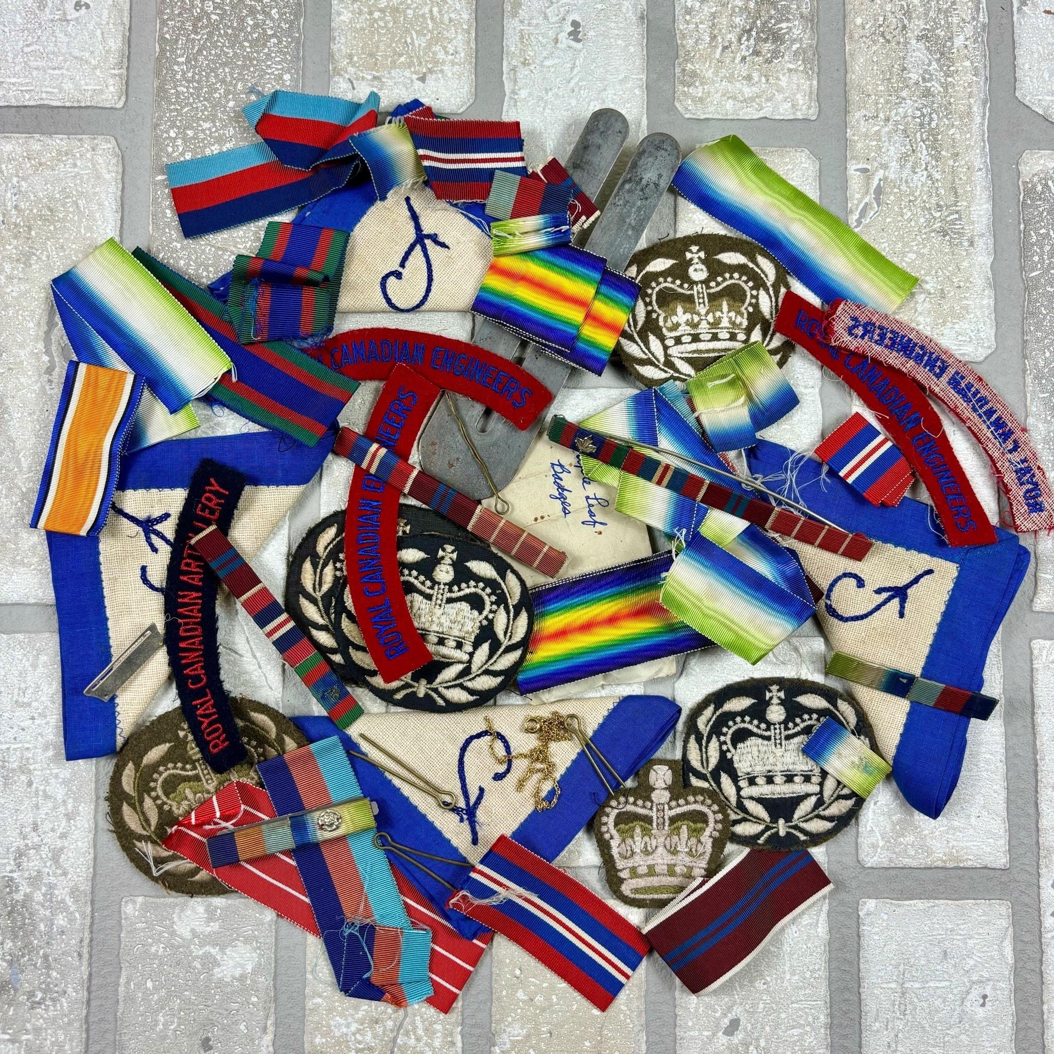 Military Ribbon & Patch Lot