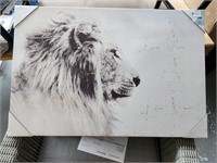 Lion wall painting