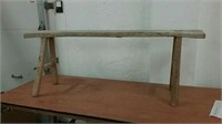 Vintage Wooden bench 54x6x20"h