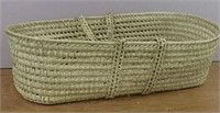 Large wicker basket with handles 32x17x9