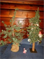 2 Christmas Trees & ornments