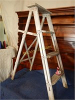 Shabby White Ladder 44" high