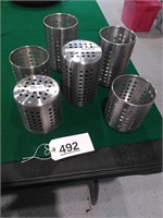 6 Ikea Stainless Steel Utensil Holders