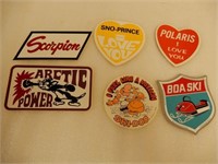 LOT OF 6 VARIOUS SNOWMOBILE DECALS