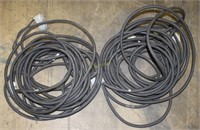 Three Audio Wires with Plugs for Patchbay
